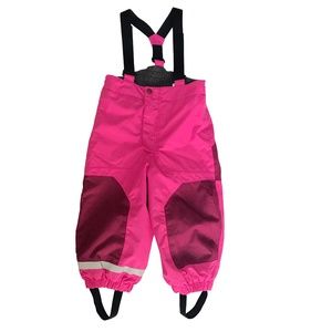 H&M Sport Pink/Burgundy Ski Overalls  Sz 2-3Y